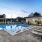 pool with reclining seats and modern stonework
