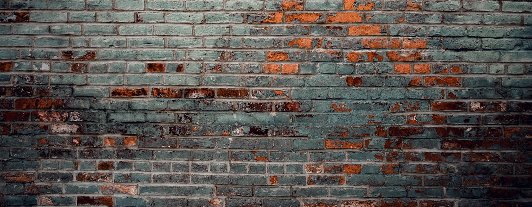 brick wall with some property accent colors